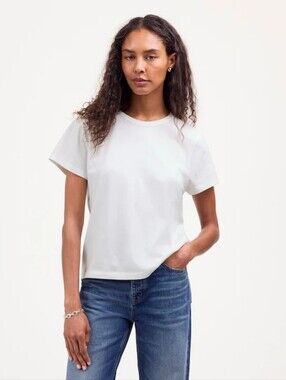 NWT Madewell The Perfect Crewneck Tee in Allday Jersey Size XL